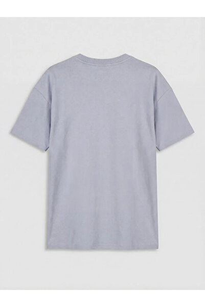 LC Waikiki Tricou pentru băieți, liliac, cu mânecă scurtă, cu decolteu tip cr...