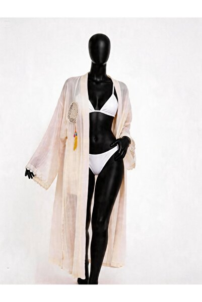 Beach Fashion İşlemeli Pareo Kaftan