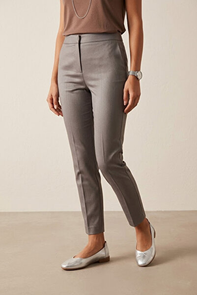 Esem 25502 Сребристи дамски балеринки от естествена кожа