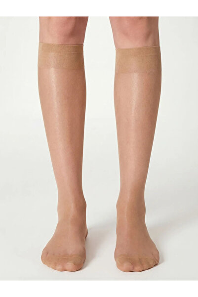 LC Waikiki Γυναικείες κάλτσες μπεζ 15 Denier 2 τεμαχίων