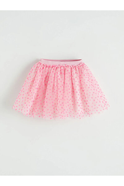 LC Waikiki Κοριτσίστικη φούστα τούτου με ροζ σχέδια