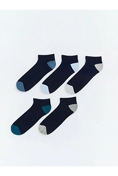 LC Waikiki Ανδρικές κάλτσες μποτάκια σε μπλε ναυτικό σχέδιο, συσκευασία 5 τεμ...