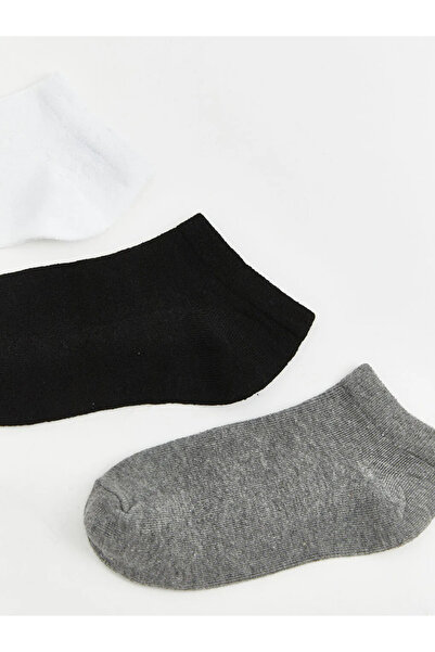 LC Waikiki Λευκά Γυναικεία Μποτάκια Κάλτσες 3 τεμαχίων