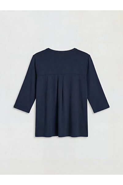 LC Waikiki Μπλούζα με γιακά σε μπλε ναυτικό χρώμα