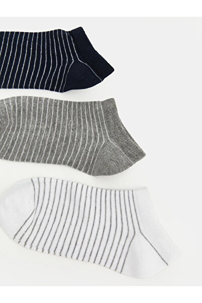 LC Waikiki Mixed Striped Boys' Booties Socks 5-Piece Set