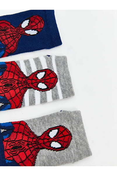 LC Waikiki Μικτές κάλτσες-μποτάκια για αγόρια με σχέδια Spider-Man, συσκευασί...