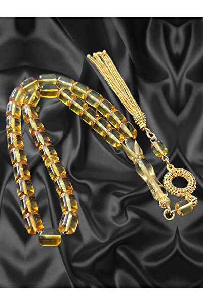 Erbab i Kehribar Διαφανής Κάψουλα με Κεχριμπάρι Κομμένο σε Σχήμα Ροζ Πέτρας-Ε...