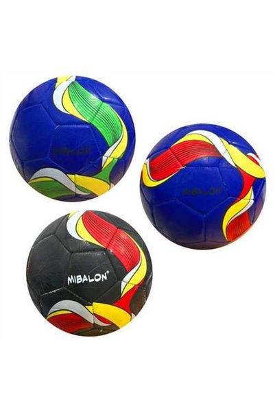 Genel Markalar Sport Futbol Topu Mibalon Dalgalı Desen Yeşil-Kırmızı No:5 280...