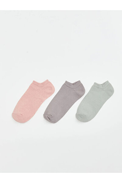 LC Waikiki Ροζ Γυναικεία Μποτάκια Κάλτσες 3 τεμαχίων