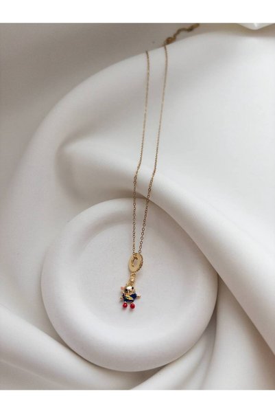 Minne Jewelry-Accessory Mini Cute Necklace - Adorable Detailed Necklace - Cartoon Character Necklace - Steel Necklace