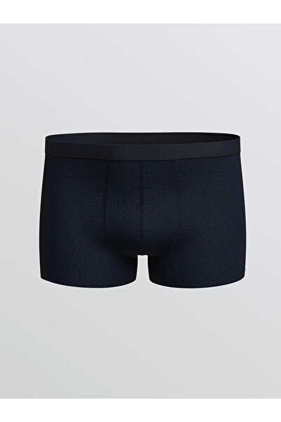 LC Waikiki Ανδρικό μπόξερ 3 τεμαχίων Navy Blue Standard Fit Cotton Flexible