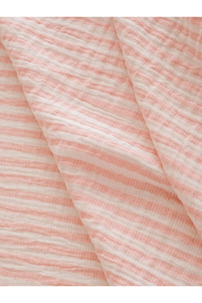 LC Waikiki Ροζ διπλό βαμβακερό κάλυμμα κρεβατιού από μουσελίνα