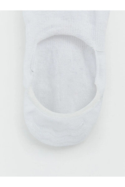 LC Waikiki Λευκές αντιολισθητικές γυναικείες κάλτσες μπαλαρίνας με τακούνι, σ...