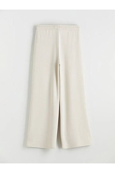 LC Waikiki Γυναικείο φούτερ με ελαστική μέση σε μπεζ χρώμα