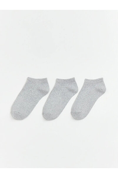 LC Waikiki Γκρι κοριτσίστικες κάλτσες-μποτάκια 3 τεμαχίων
