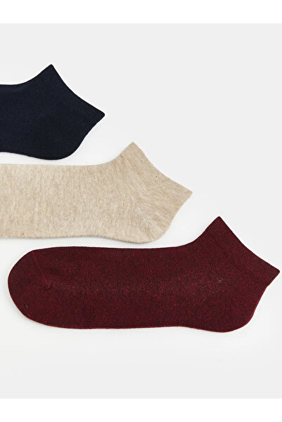 LC Waikiki Ανδρικές κάλτσες μποτάκια σε μπλε ναυτικό χρώμα, σετ 3 τεμαχίων