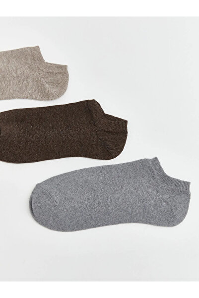 LC Waikiki Μπεζ γυναικεία μποτάκια κάλτσες 3 τεμαχίων