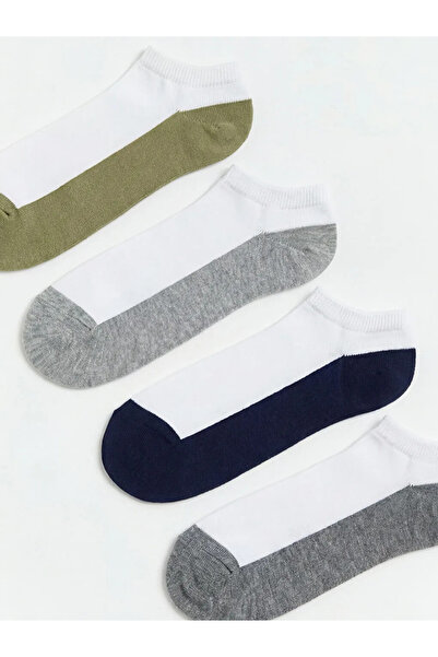 LC Waikiki Ανδρικές κάλτσες sneaker με μπλοκ χρωμάτων σε μεικτά χρώματα, συσκ...