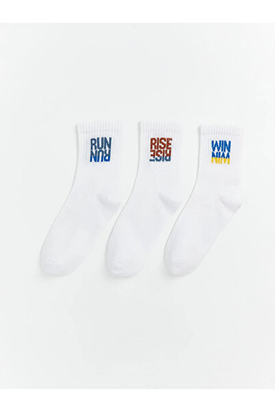 LC Waikiki Mixed Printed Boys' Socks 3-Piece Set