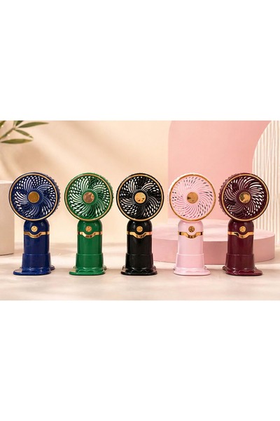 Store Şarjlı Mini El Fanı 3 Kademeli Taşınabilir USB Sessiz Güçlü Cep Vantila...