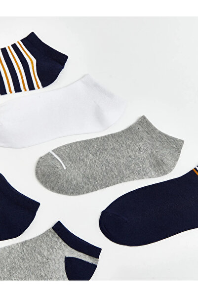 LC Waikiki Mixed Striped Boys' Booties Socks 7-Piece Set
