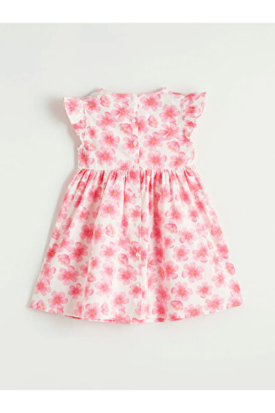 LC Waikiki Φόρεμα για κορίτσια με ροζ λαιμόκοψη