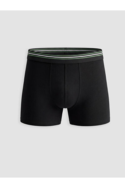 LC Waikiki Μαύρο Standard Mold Cotton Flexible Ανδρικό Boxer Σετ 3 τεμαχίων