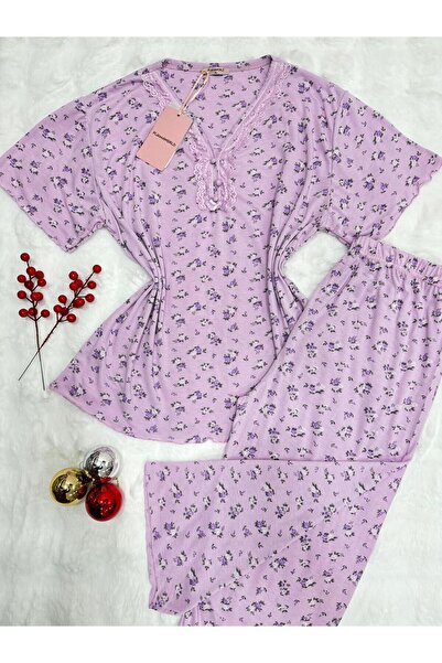 pijamaworld ANNE KAPRİ PİJAMA TAKIM