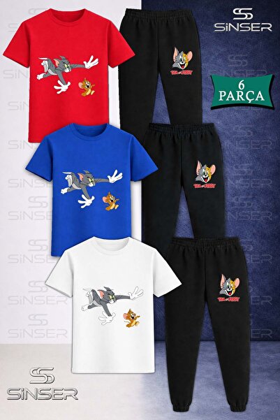 SS SİNSER Set de trening cu tricou pentru copii CAT AND MOUSE TM JRY KOVALAMA...