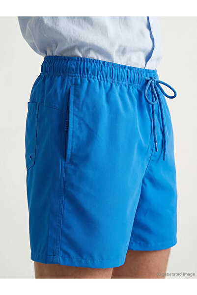 LC Waikiki Μπλε κοντό ανδρικό σορτς κολύμβησης