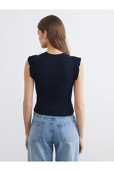 LC Waikiki Γυναικείο εσώρουχο με βολάν σε μπλε ναυτικό χρώμα