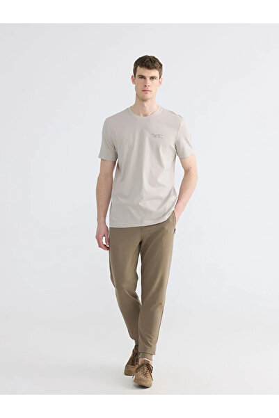 LC Waikiki Ανδρικό παντελόνι Jogger Khaki Standard Fit