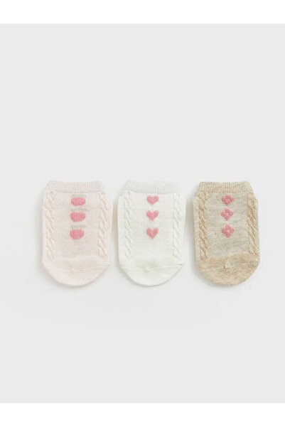 LC Waikiki Pink Non-Slip Sole Baby Girl Booties Socks 5-Piece