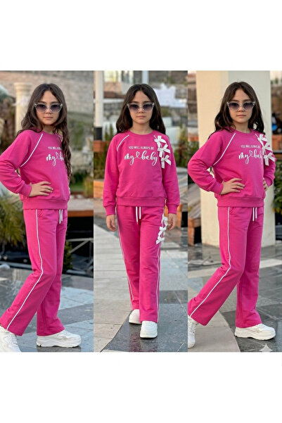 ÇİDO KİDS Ribboned Track Suit Set