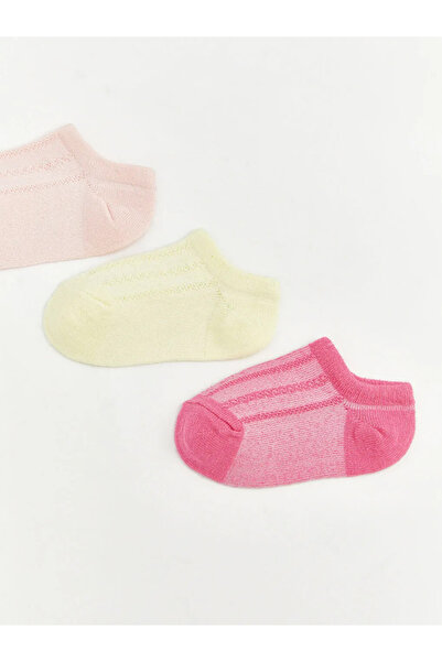 LC Waikiki Ροζ κοριτσίστικες κάλτσες μποτάκια 3 τεμαχίων