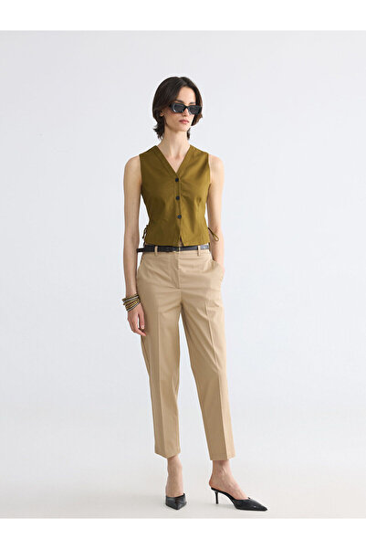 LC Waikiki Özmarka New Season Beli Belt Li Gabardine Women's Trousers