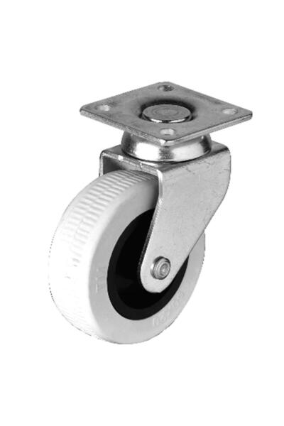 Hırdavat 50X20 mm Gray Plate Wheel Load-Bearing Wheel 50 mm (4 Pieces)