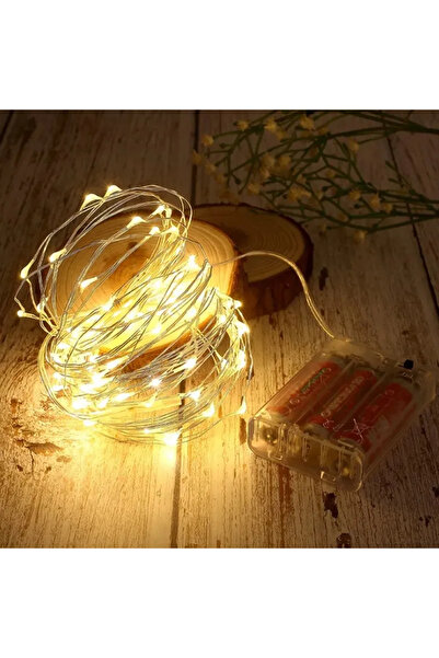 Kinlee 3m Peri Led Işığı - Pilli Yılbaşı Çam Ağacı Süsleme Lambası, Gün Işığı...