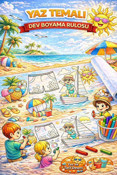 I Love Summer I'm On Vacation I'm Having Fun And I'm Painting Coloring Roll