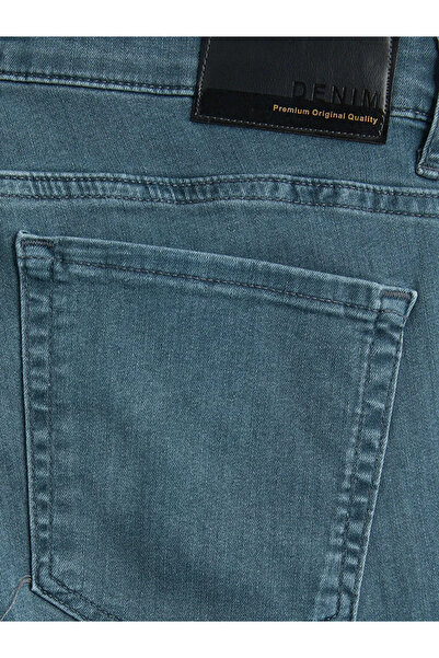 LC Waikiki Ανδρικό τζιν παντελόνι Green 750 Slim Fit