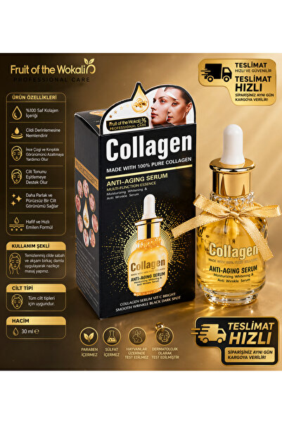 Fruit Of The Wokali Kolajen Anti-Aging Serum %100 Saf Kolajen Cilt Sıkılaştır...