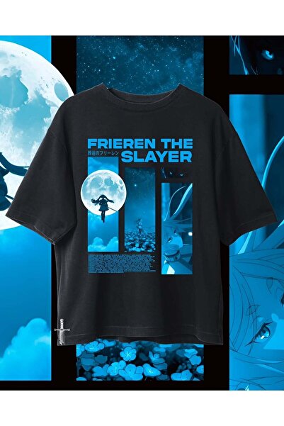 Le Savu Μπλουζάκι Unisex Oversize με στάμπα Manga Serries Frieren