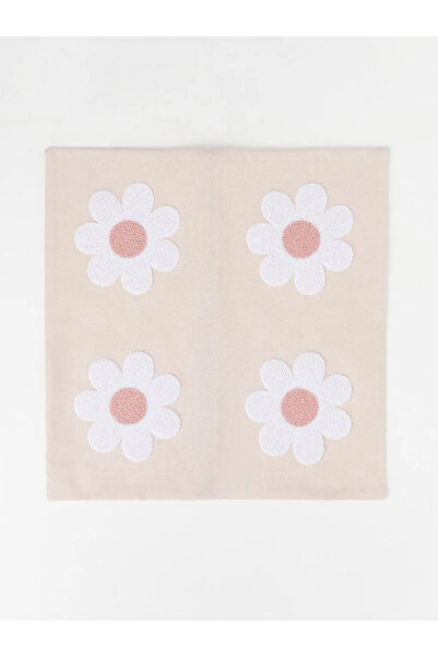 LC Waikiki Μαξιλάρι διακοσμητικό με σχέδιο ροζ λουλούδια 45x45 εκ.