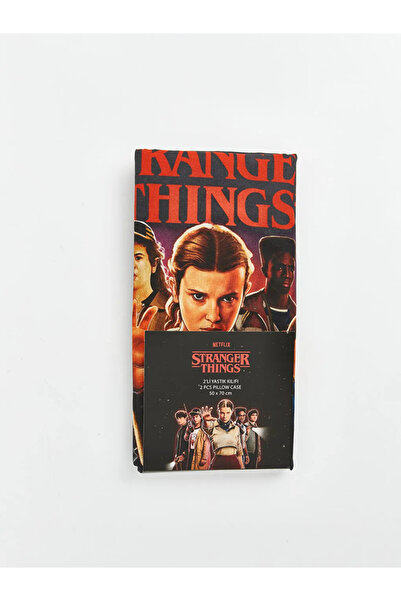 LC Waikiki Μικτές μαξιλαροθήκες με στάμπα Stranger Things, σετ 2 τεμαχίων 50x...