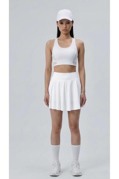 ZAP WEAR Kadın Premium Yüksek Bel Şortlu Tenis ve Spor Eteği