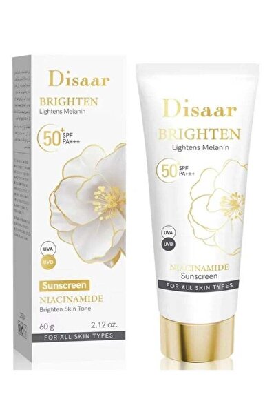 Disaar Sunscreen Niacinamide Brighten Skin Tone SPF+50 - 60 g 1+1 OFFER