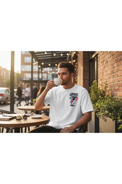 URBANTRENDSTORE Simple Basic Summer White Tshirt Oversize Fit Comfortable Wid...