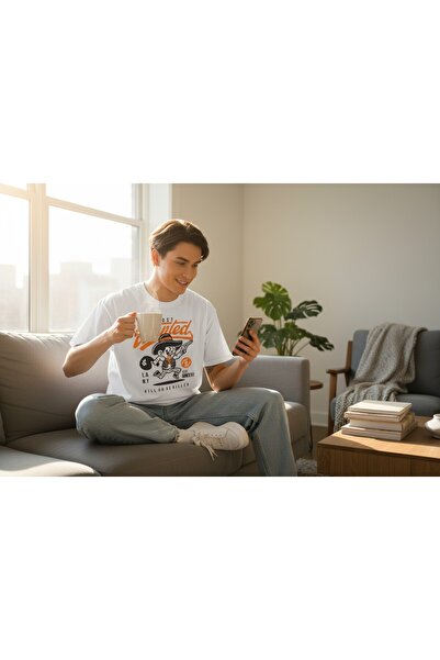 URBANTRENDSTORE Unisex Printed Casual Plain Basic Summer White Tshirt Oversiz...