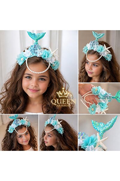 QUEEN AKSESUAR Πολυτελές σχέδιο με μαργαριταρένιο κρεμαστό κόσμημα Γοργόνα με...