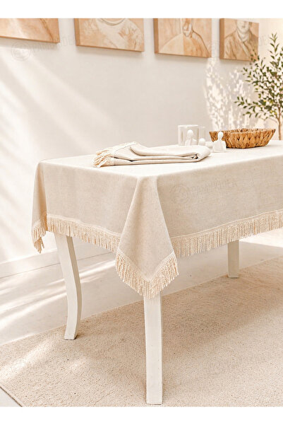 pamukidea Τραπεζομάντηλο Premium από 100% βαμβακερό ύφασμα Buldan με φυσικό κ...